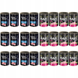 DOLINA NOTECI jagnięcina + RAFI indyk - 24x400g