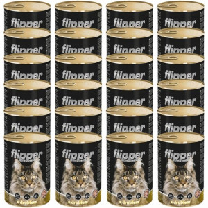 Flipper z drobiem dla kota 24x415g