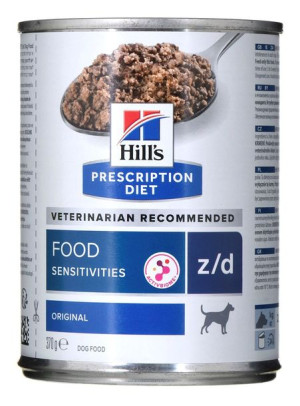 HILL`S Z/D Food Sensitivities puszka dla psa 370g