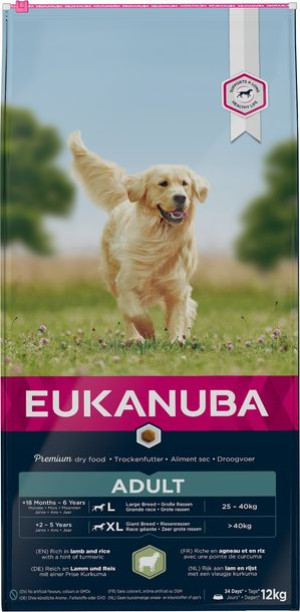 EUKANUBA Large Breed Lamb Rice pies 12kg+GRATIS