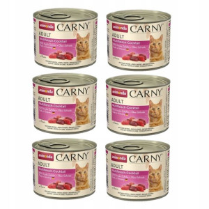 ANIMONDA Carny Adult multi koktajl mięsny 6x200g