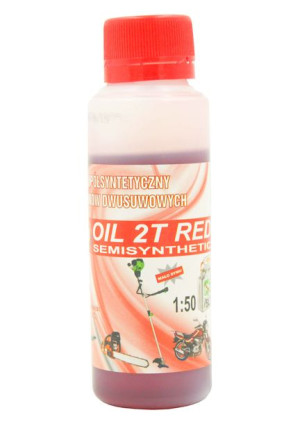 Olej półsyntetyczny do silników dwusuwowych   OIL 2T RED, 100ml '' Caroil''