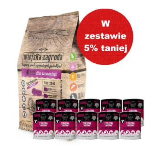 Wiejska Zagroda Indyk z jabłkiem 2kg (dla szczeniąt) + Mr.BIG Junior kawałk