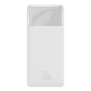 Powerbank Baseus Bipow 30000mAh 20W biały (Overseas Edition) + kabel USB/mi