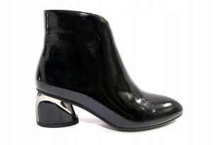 Loretta Vitale botki 7646 czarne lakierowane r39