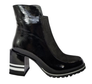 LORETTA VITALE botki czarne 2166-BEYAZ r39