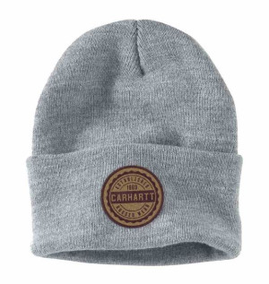 Czapka Carhartt Rugged Wear Patch Beanie HEATHER G