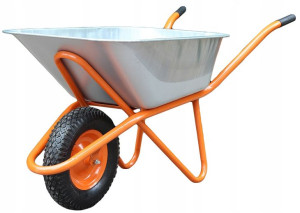 Taczka Jednokołowa Ogrodowa Ocynkowana Tłoczona 100L / 140L Summer Garden