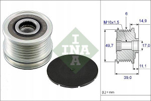 Ina Sprzęgło Alternatora Do Mercedes V Vito 2.2cdi