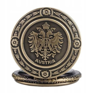 Piękny Zegarek Kieszonkowy Orzeł Austria Godło