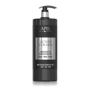 Apis - Action For Men Nawilżający Żel Do Mycia Ciała 3w1, 1l