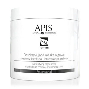 APIS - DETOX Maska algowa detoksykująca z węglem z bambusa i jonizowanym sr