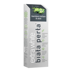 BIAŁA PERŁA Extra White BAMBOO CARBON & ALOE 75ml - wybielająca pasta z węg
