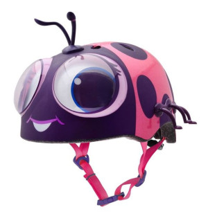Kask dziecięcy juniorski C-PREME GOOGLY LADY BUG pink roz. XS TOODLER FS 3+