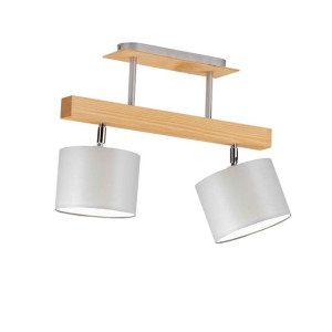 Lampa plafon okrągły drewno BONITA P2 modna LED