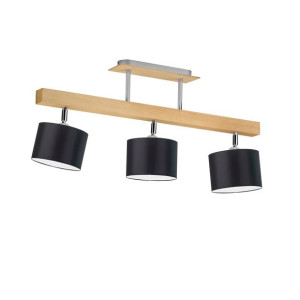 Lampa plafon okrągły drewno BONITA P3 modna LED
