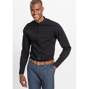 Bonprix Elegancka Czarna Koszula Slim Fit 40 924782