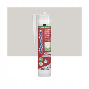 Silikon MAPEI MAPESIL AC - 103 księżycowy biały