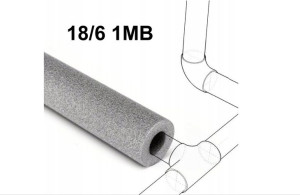 Otulina na rurę szara 18/6 1MB