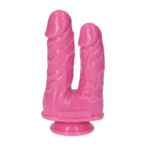 Dildo waginalno-analne. Jednoczesna stymulacja pochwy i anusa.
