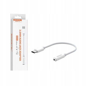 Adapter Hf Typ-C Somostel Biały Audio Jack