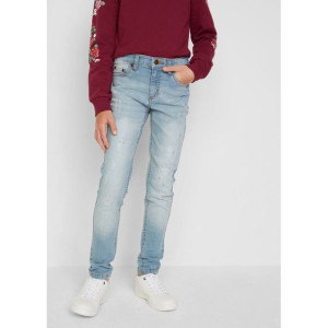 Jeans Spodnie Jeansowe Rurki Przetarcia 164-170 931416