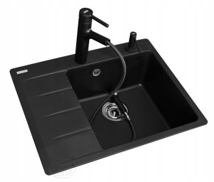 Franke Centro Cng 611-62 Tl Czarny+bateria+dozow,