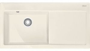 Zlew. Ceramiczny Franke Mtk 611-100 Kremowy
