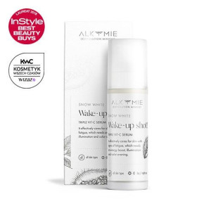 Alkmie, SNOW WHITE Serum z potrójną witaminą C Wake-up Shot, 30ml