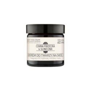 Czarna Porzeczka & Słonecznik, Krem do twarzy na noc, cera trądzikowa ,60ml