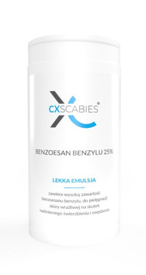 CXSCABIES emulsja benzosan benzylu 25% świerzb, nużeniec