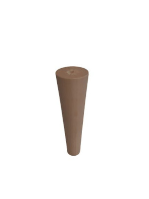Noga buk natura stożek toczony 60x30 h 150 mm