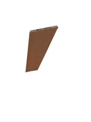 Noga skośna buk natura 75x30mm / 40x30mm h120mm