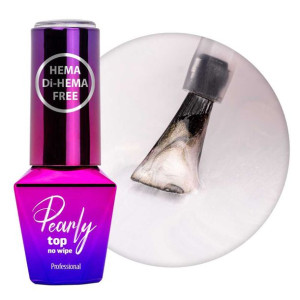 Top Pearly z efektem szampańskiego marmurku MollyLac WhitiGold Hema/di-Hema