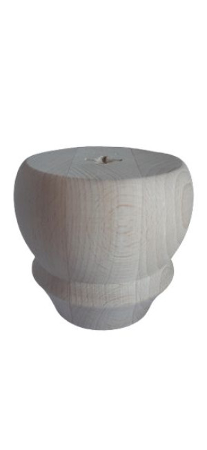 Noga drewno buk profil 80x55 h 80 mm