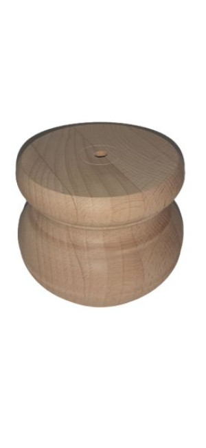 Noga drewno buk natura baryłka 80x70 h 80 mm