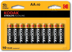 Bateria alkaliczna Kodak AA (R6) 10 szt.