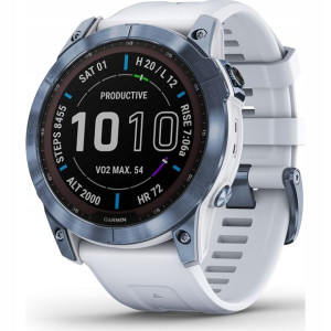 Garmin Fenix 7x Sapphire Solar Tytanowy niebieski