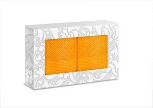 Komplet Zestaw Ręczników Ręczniki 2szt. 70x140 Frotte POMARAŃCZOWY