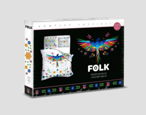 Komplet Pościeli Pościel Folklorystyczna Łowicka 220x200 Bawełna Renforce