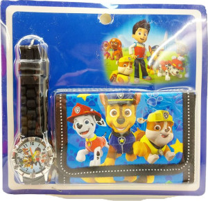 Portfel + Zegarek Psi Patrol dla Dzieci Prezent 1