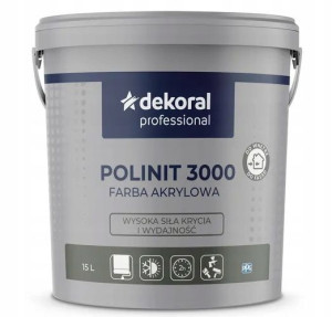 Polinit 3000 Mat 15l Biały
