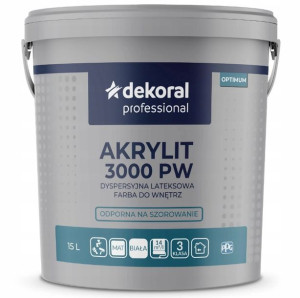 Akrylit 3000 PW Mat 15L Biała