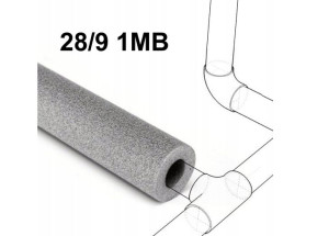 Otulina na rurę szara 28/9 1MB