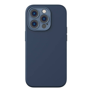 Zestaw etui + szkło Baseus Liquid Silica MagSafe Apple iPhone 14 Pro (niebi