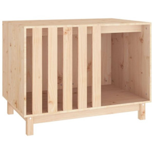 Domek dla psa, 90x60x67 cm, lite drewno sosnowe