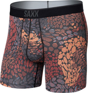 Bokserki męskie sportowe z rozporkiem SAXX QUEST Boxer Brief - Plamki XL