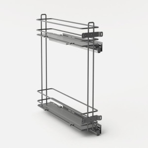 Kosz Cargo 2p 15cm Pełne Dno Domyk Szary Fgv Prawy