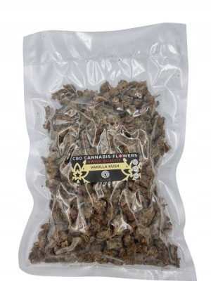 Vanilla Kush susz konopny CBD Flowrolls 100g