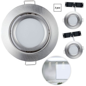 Oprawa LED Reflektory Livarno 353759 3x5W 3 szt srebrna
